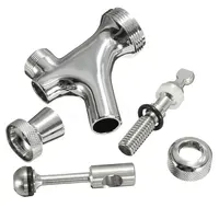 Craft Beer Tap With Liquid Ball Lock Quick Disconnect Assembly Chrome Beer Faucet Home Brewing Beer Soda Interface Keg Accessory