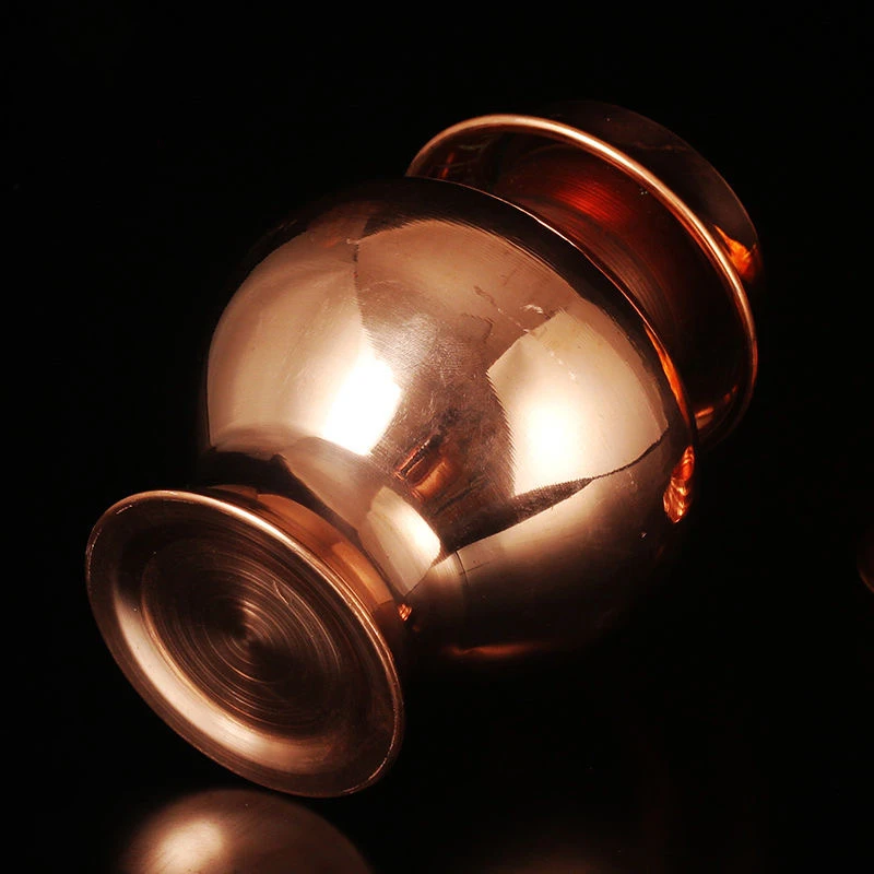 Тибетская мини-бутылка Мани из чистой меди ручная работа буддизм полировка