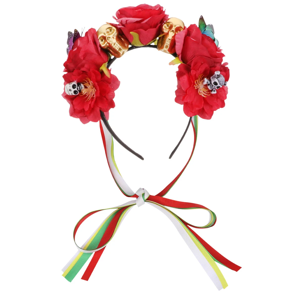 

Искусственный цветок Роза ободок аксессуары модная головная повязка