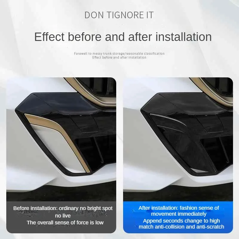 Декоративная полоса из углеродного волокна с зеркальными зубьями подходит для BMW