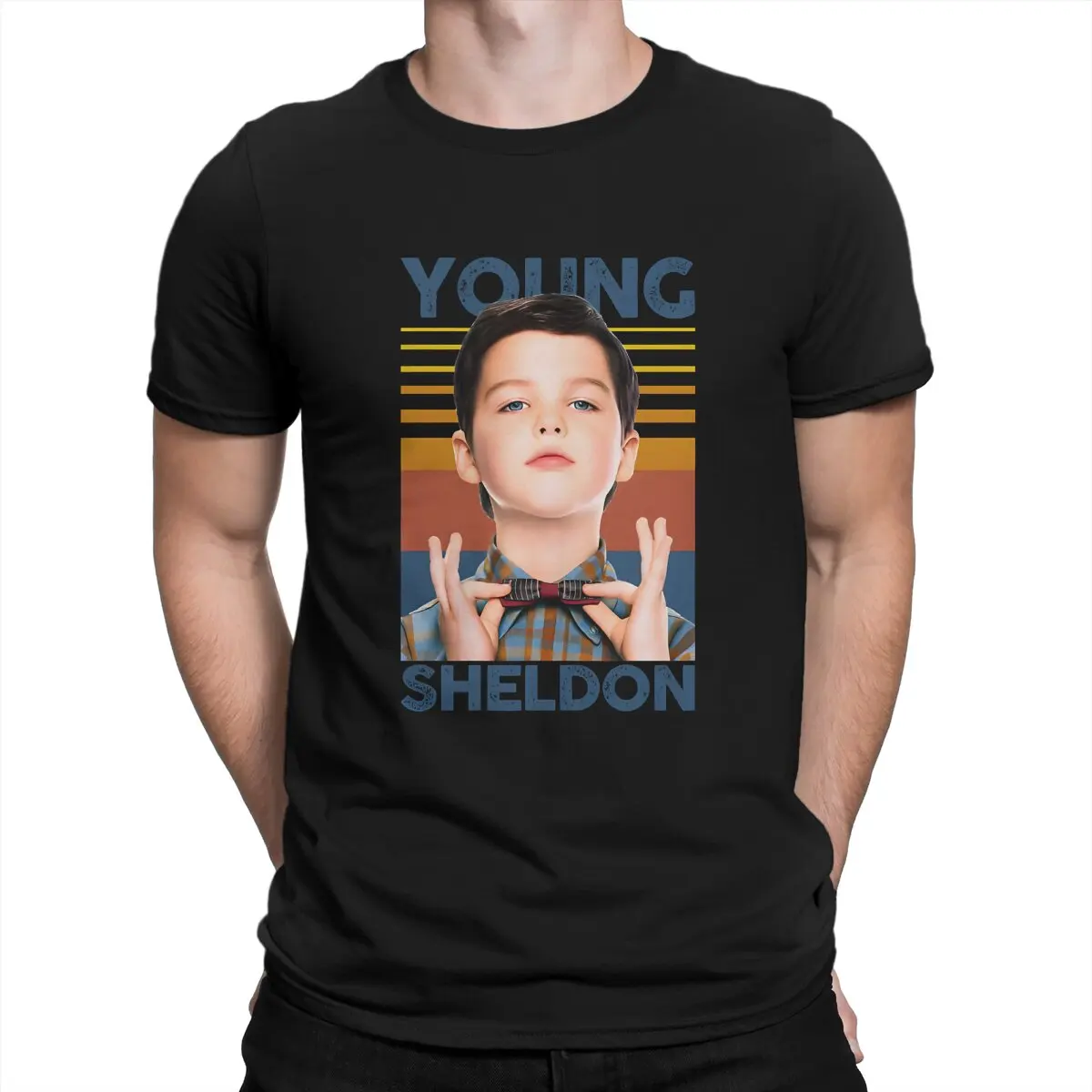 

Cute T-Shirt Men Young Sheldon TV Casual 100% Cotton Tee Shirt Crew Neck Short Sleeve T Shirts Printed Clothing