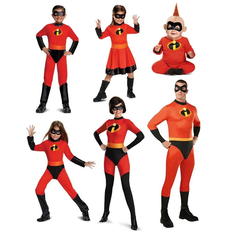 2023 NEW Costume Halloween Costume Baby The whole family jumpsuit Costume Cosplay Kids Superhero fancy dress