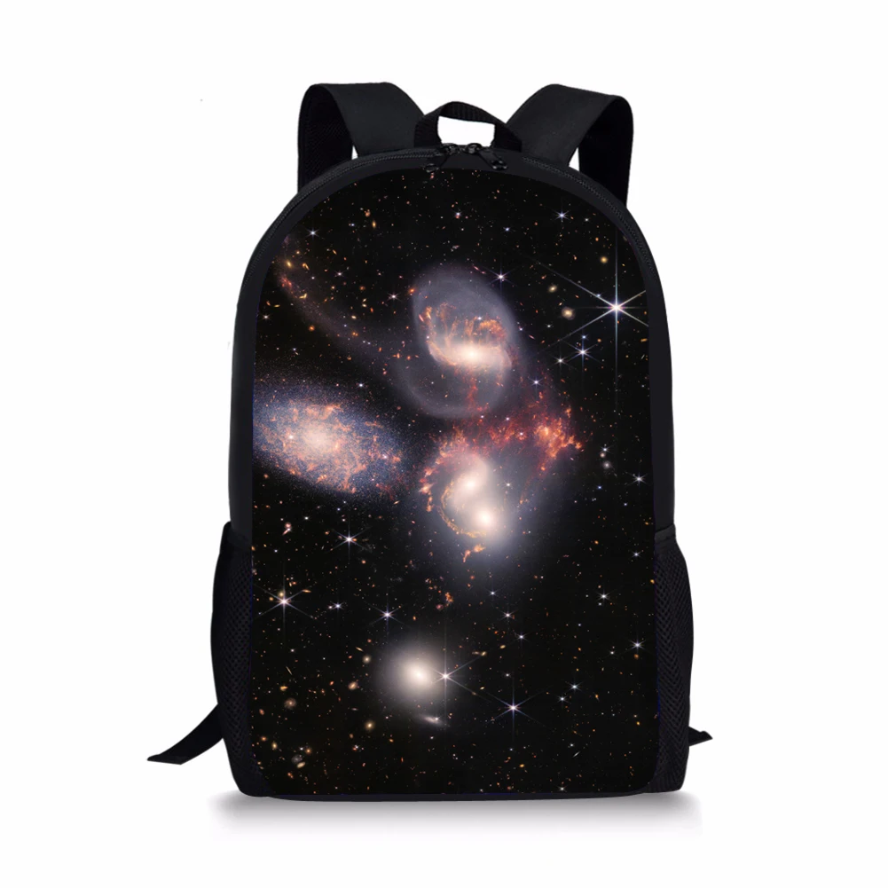 First Light Stellar Picture Print Backpack Portable Casual Outdoor Travel Children's Knapsack Durable Large Capacity School Bags