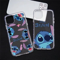 disney stitch the baby phone case for iphone 14 13 12 11 xs pro max 8 7 plus x xr silicone soft cover