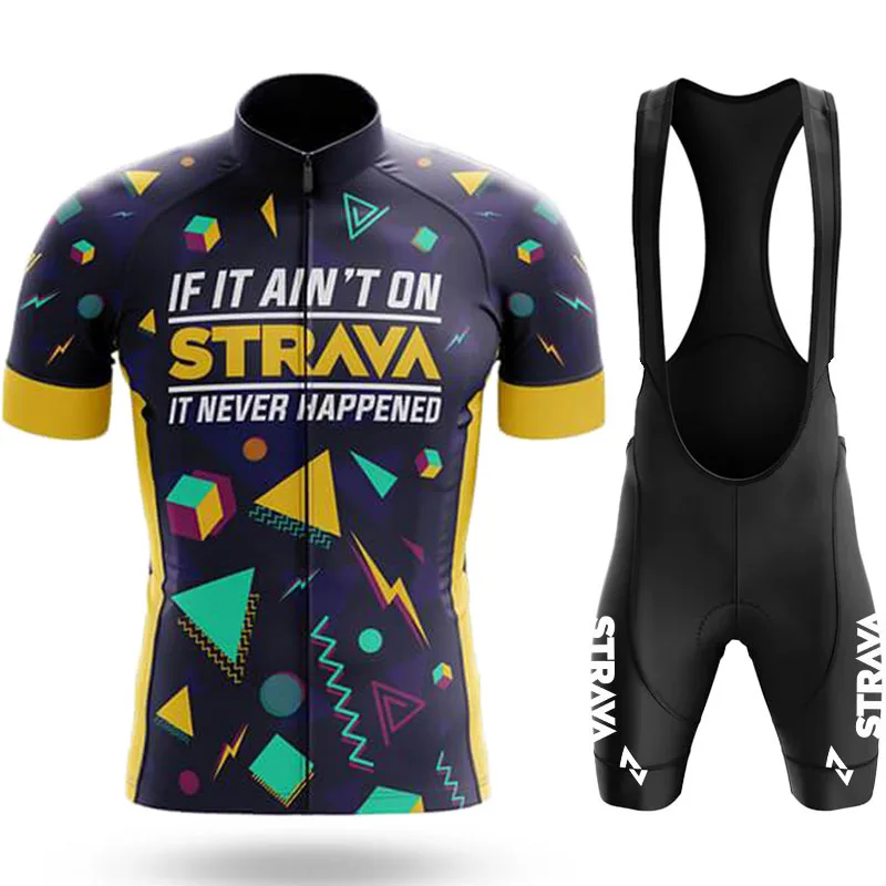

STRAVA Road Bike Uniform Cycling Jersey Man Pro Team 2023 Sports Set Summer Clothing Teams Shorts Men Bib Triathlon Suit Mtb Kit