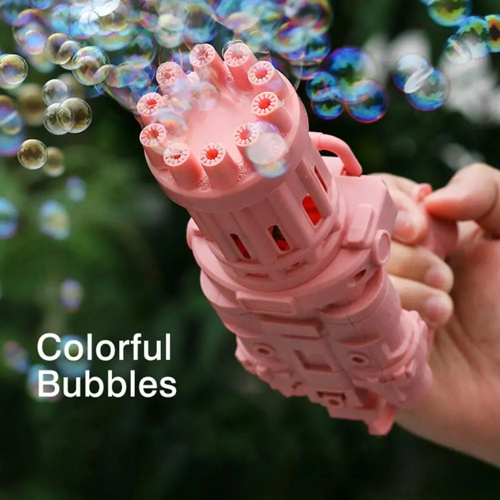 

Модная пузырчатая машина, подходящая портативная пузырчатая игрушка, пузырчатая машина с 10 отверстиями