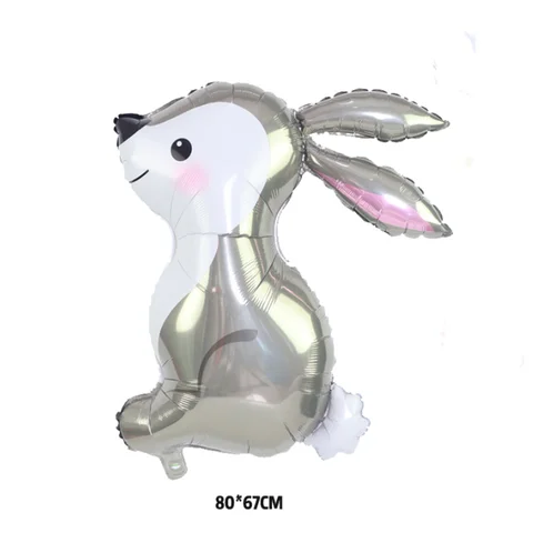 1 шт., воздушный шар в виде кролика с длинными ушками