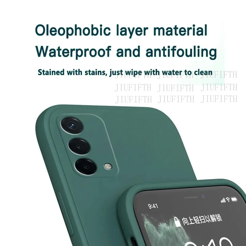 Luxury Square Silicone Phone Case For Samsung Galaxy A55 A56 A53 5G A33 A13 A73 A23 A54 A34 A14 A51 A71 a52s A32 A12 Soft Coque