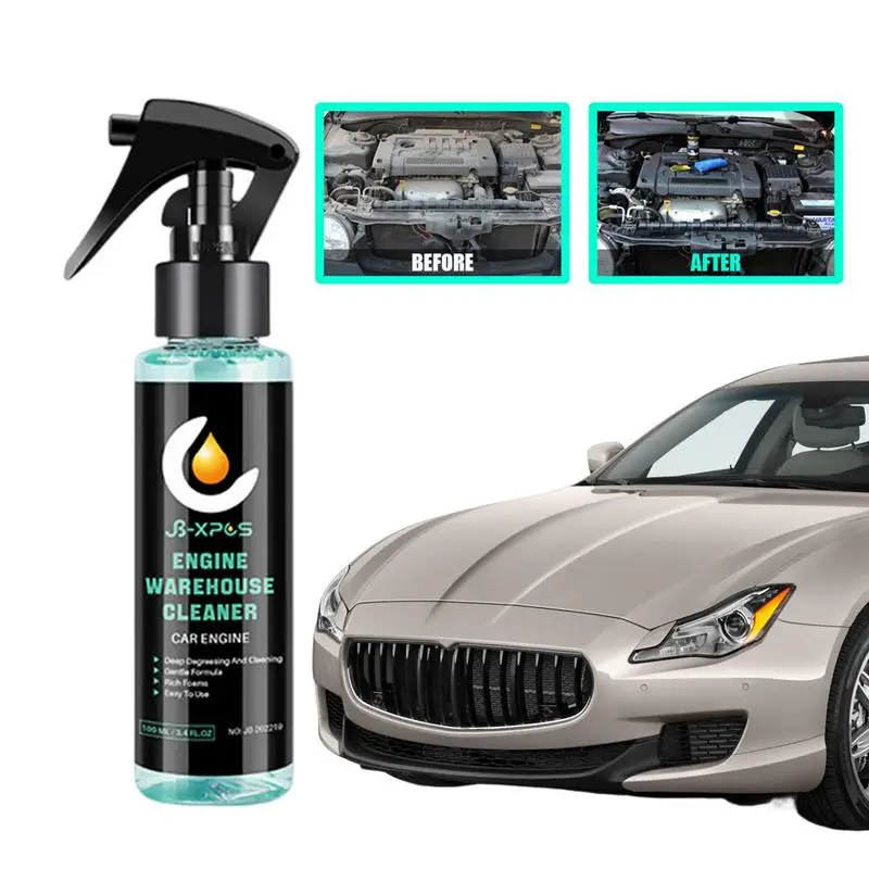 

Engine Bay Cleaner Powerful Decontamination Cleaning Liquid Oil Grease Remover For Engine Compartment Protection Car Care