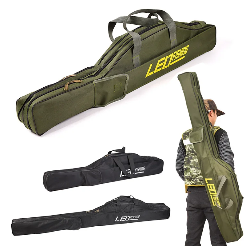

Складная портативная складная рыболовная удочка, сумка для хранения инструментов и удочек, чехол 1 м, 1,5 м, рюкзак для рыболовных снастей, сух...