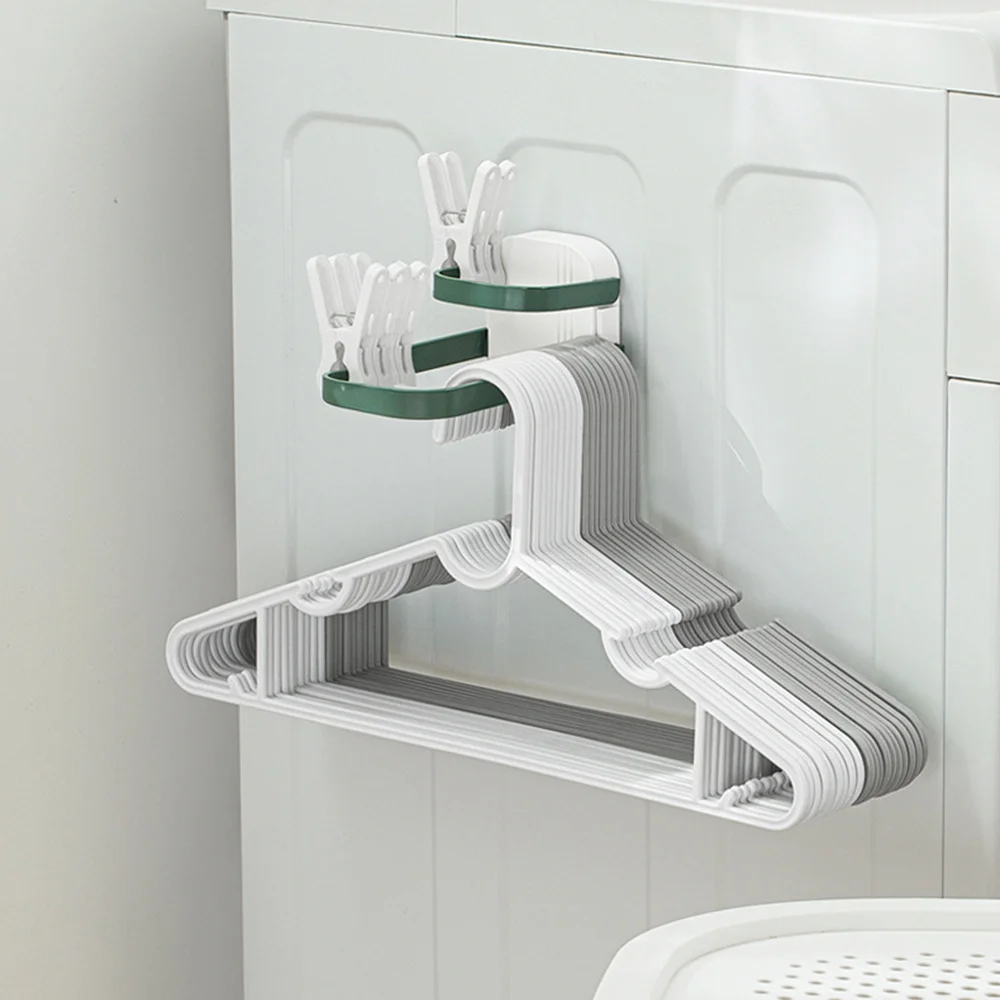 

Dual Layer Clothes Hanger Rack Keeping Home Tidy Clean Hanger Rack for Wardrobe Clothes Organization