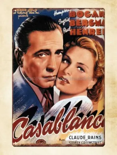 Касабланка 1942 года американская романтическая драма пленка металлическая