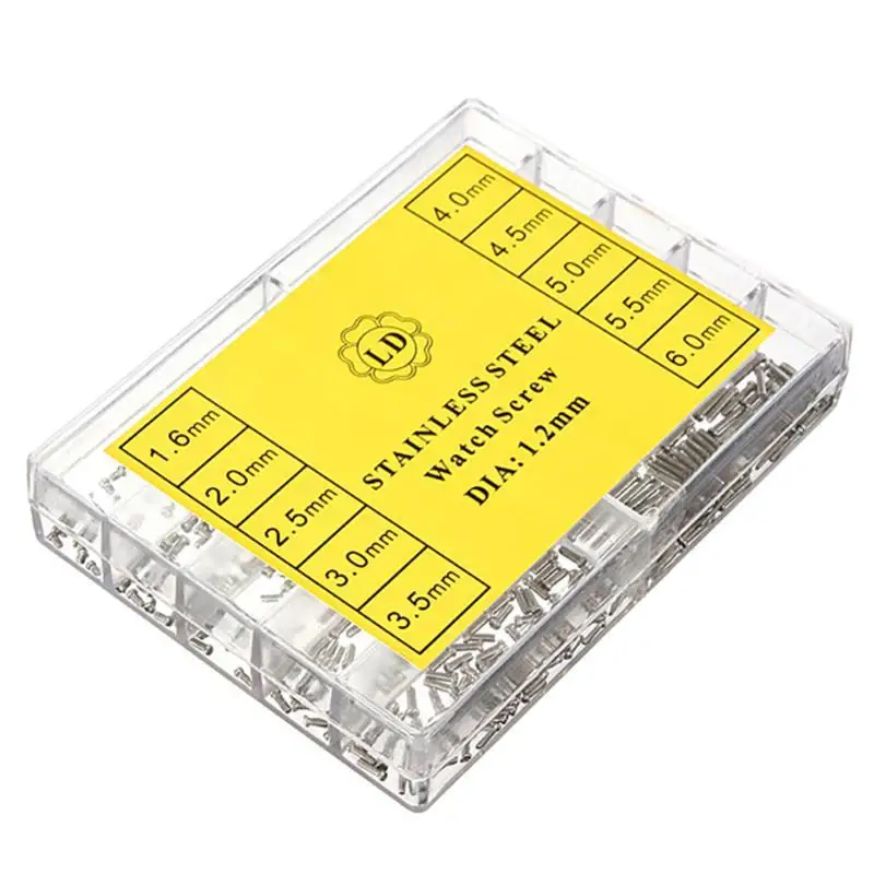 500 шт. 10 размеров винты из нержавеющей стали для ремешка часов