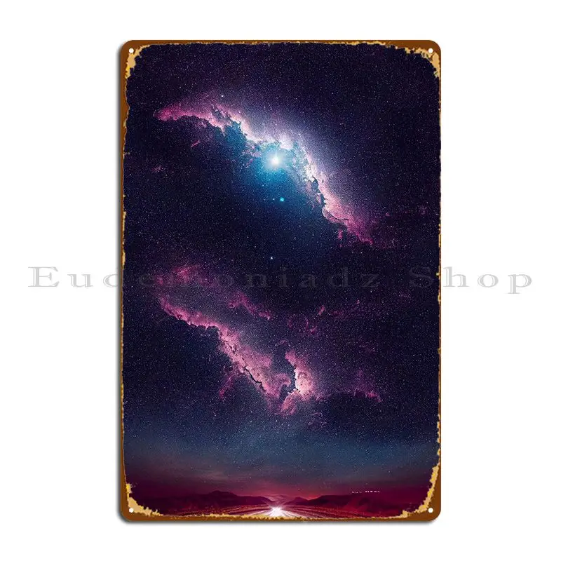 

Universe Night Sky Metal Sign Living Room Garage Pub Customized Club Tin Sign Poster
