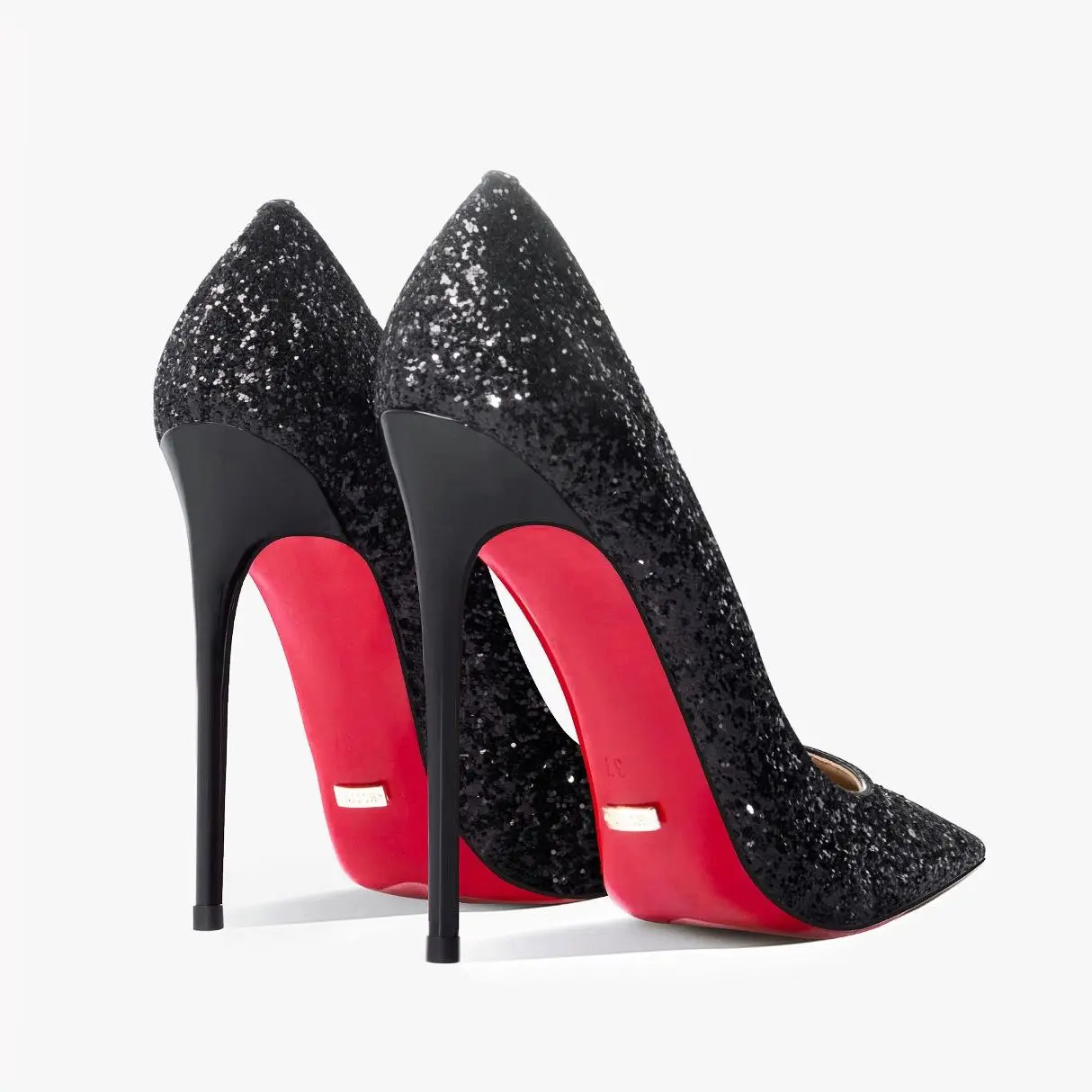 Купи 2022 New Silver Black Red Pointed Bottom For Women Pumps Bridal Wedding Shoes Sexy Stiletto Glitter High Heel Evening Dress 45 за 3,480 рублей в магазине AliExpress