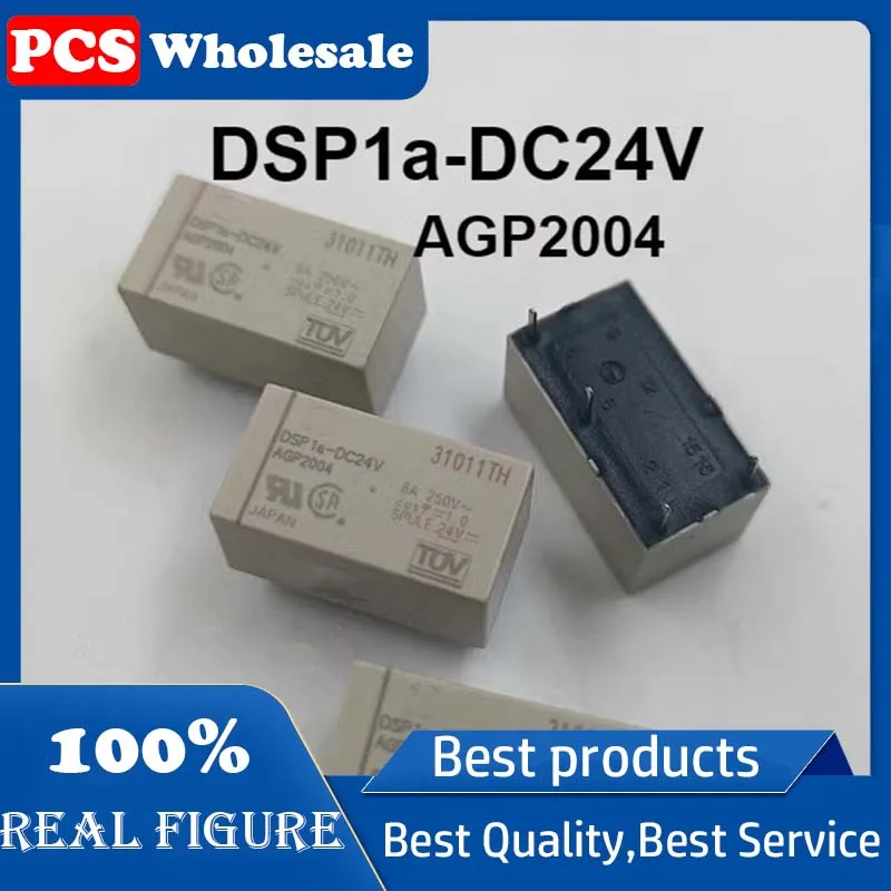 Реле мощности DSP1a-DC24V AGP2004 100% импортные качественные товары 4 контакта набор нормально открытых 8A