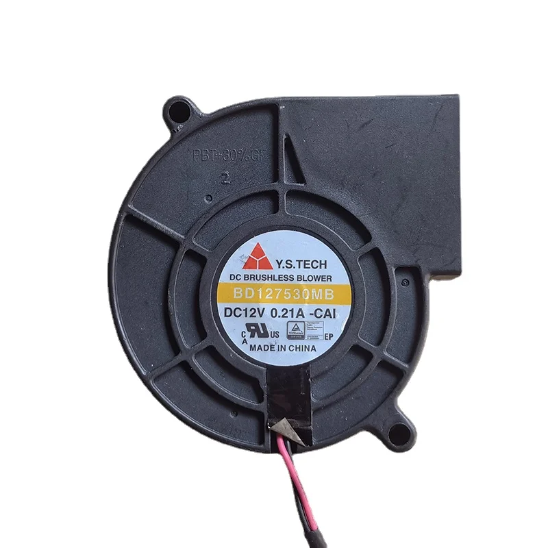 Новый вентилятор охлаждения для сервера Y.S BD127530MB 12V 0.21A 7530, охлаждающий вентилятор турборекордера
