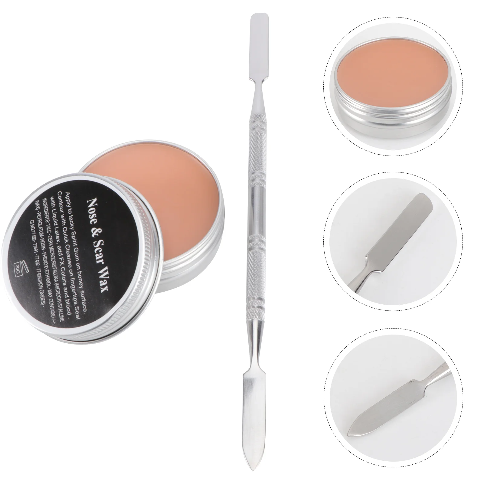 

1PC Skin Wax Fx Makeup Fake Blood for Clothes Scar Wax Spatula Non Fake Blood Washable Fake Blood Modeling Scar Wax