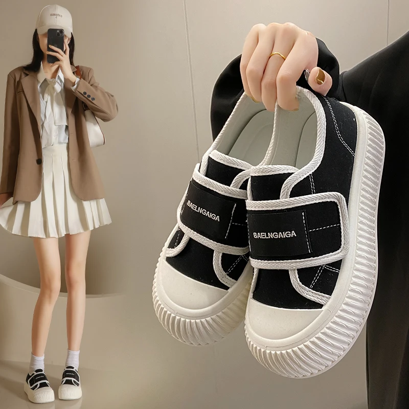 

Кеды женские на платформе, Вулканизированная плоская подошва, повседневная обувь, модные кроссовки, на весну