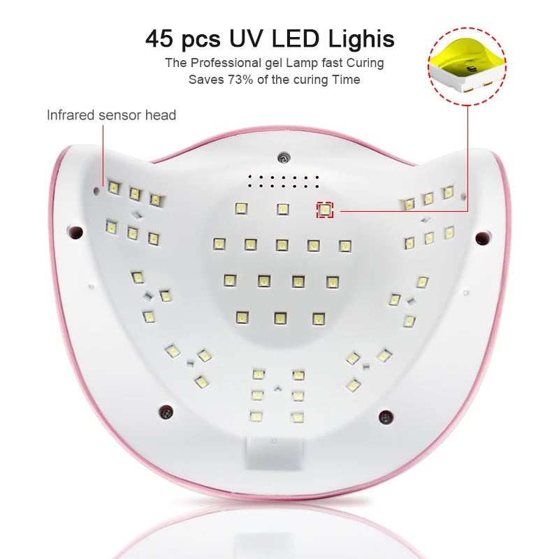 Профессиональный УФ-лампа светодиодный светильник для ногтей Высокая мощность