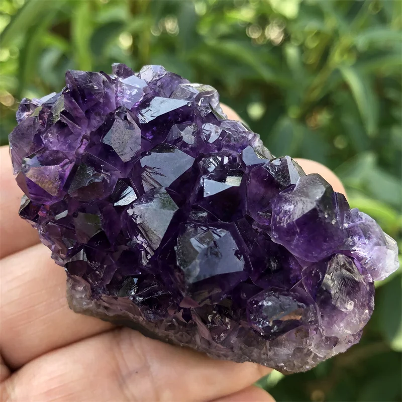 

131g Natural Raw Amethyst Quartz Cluter Druzy Healing Crystal Gemstone Figurine Ornament Home Decor 1pcs