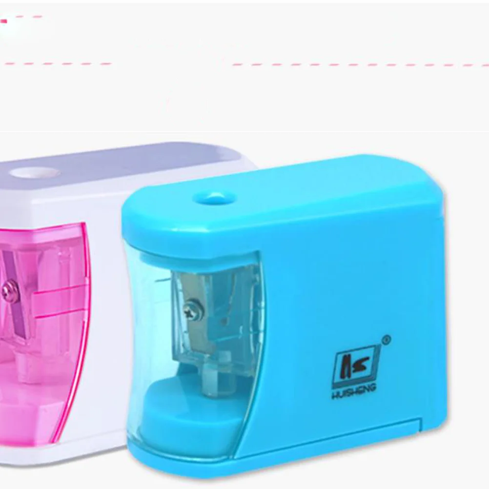 

Electric Sharpener Classroom Automatic Stop Sharpener Manual for Children Students Classroom Office Without ( Blue )