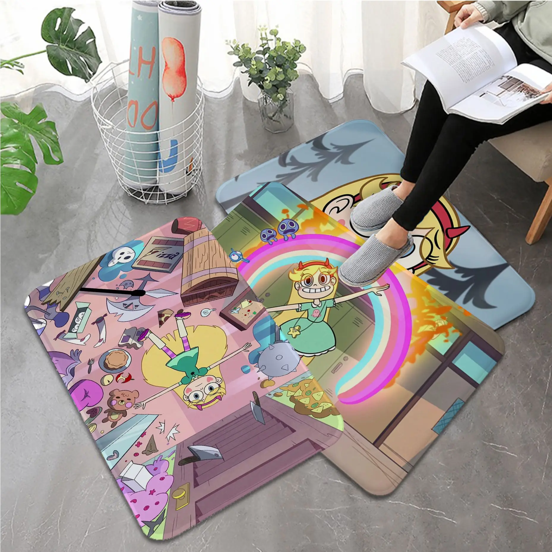 

Disney Star Butterfly Princess Star Vs. The Forces Of Evil Floor Carpet Room Bedroom Decoration Balcony Welcome Doormat