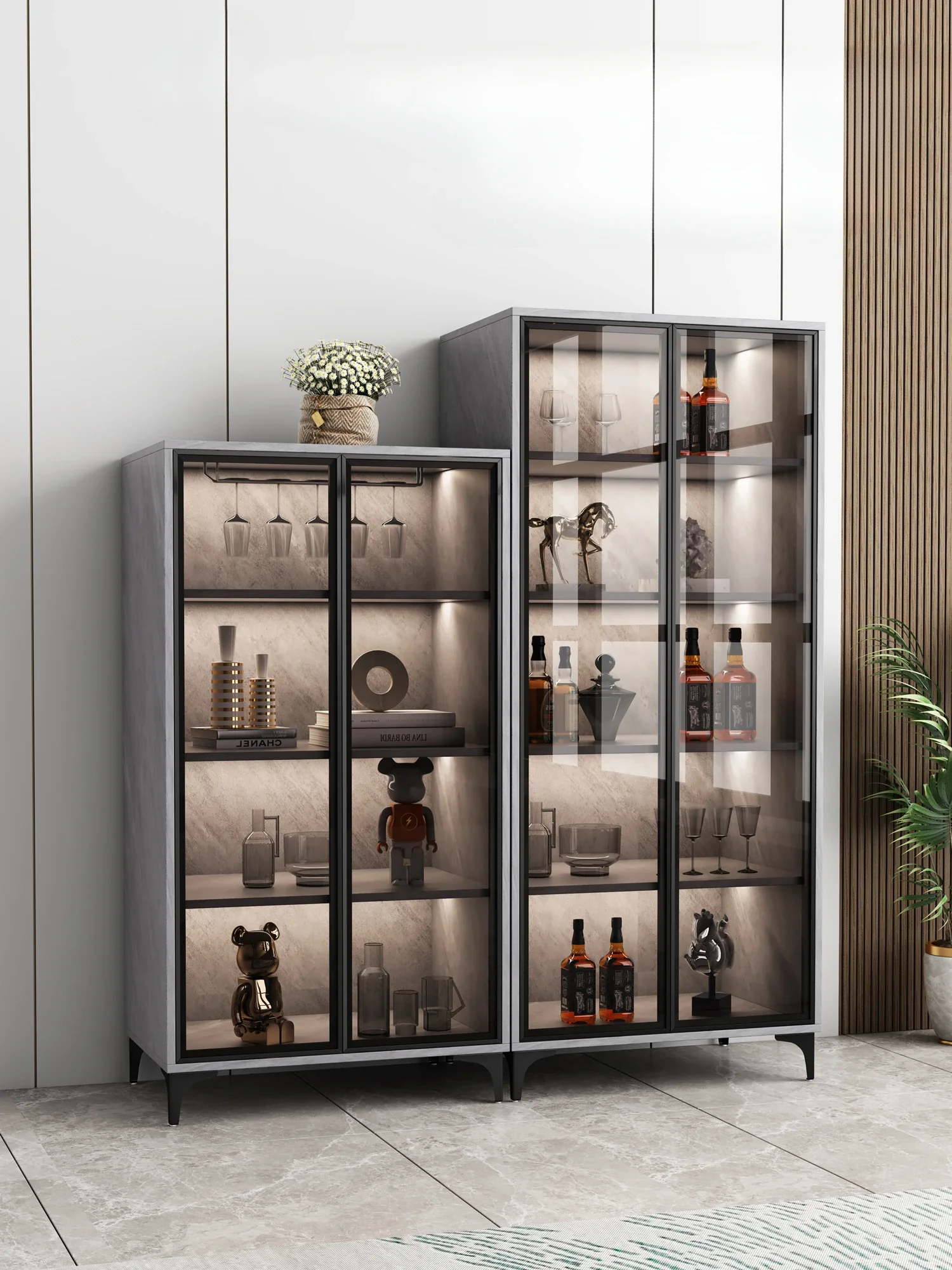 Современный дизайн винный шкаф металлические ножки барный шкафчик приманка для