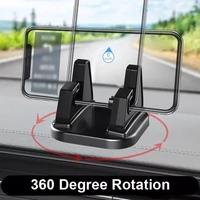 universal 360 degree rotating fixed car phone holder anti slip dashboard sticking desktop stand mount bracket for mobile phone