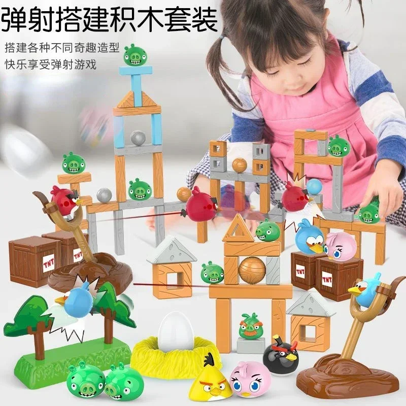 Новые креативные Мультяшные головоломки с птицами строительные блоки для