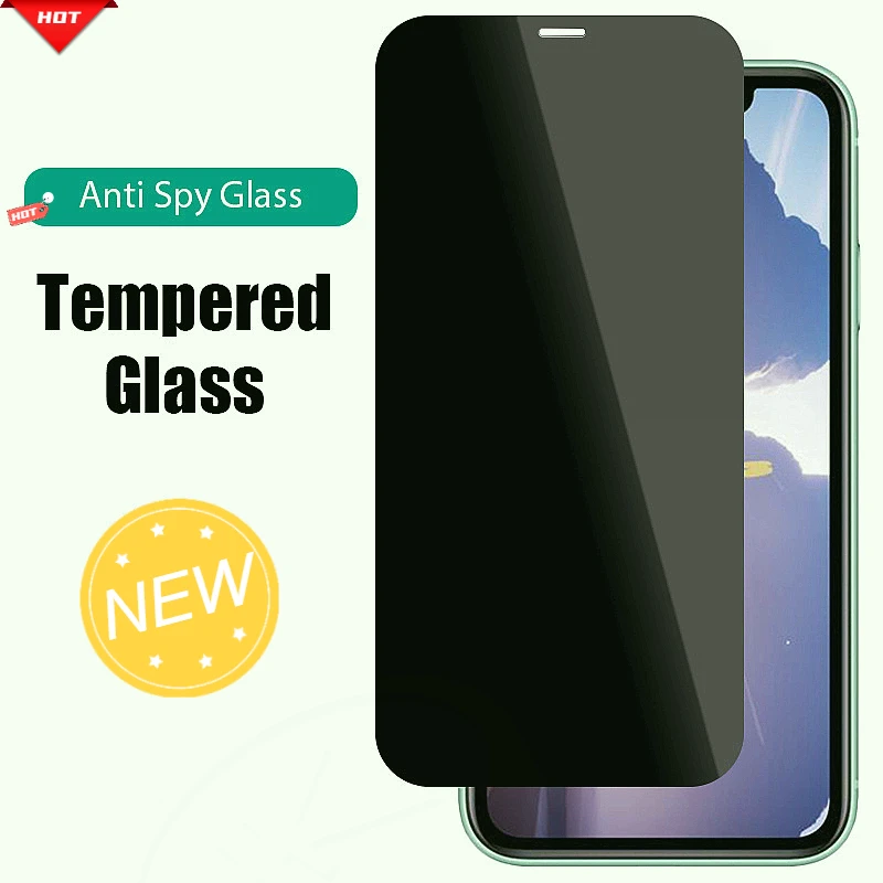 

Anti Spy Screen Glass For iPhone 12 Pro 12 Pro Max 12 Mini 11 Pro Privacy Screen Protector For iPhone XR Xs Max 8 Plus 7 Plus 6s