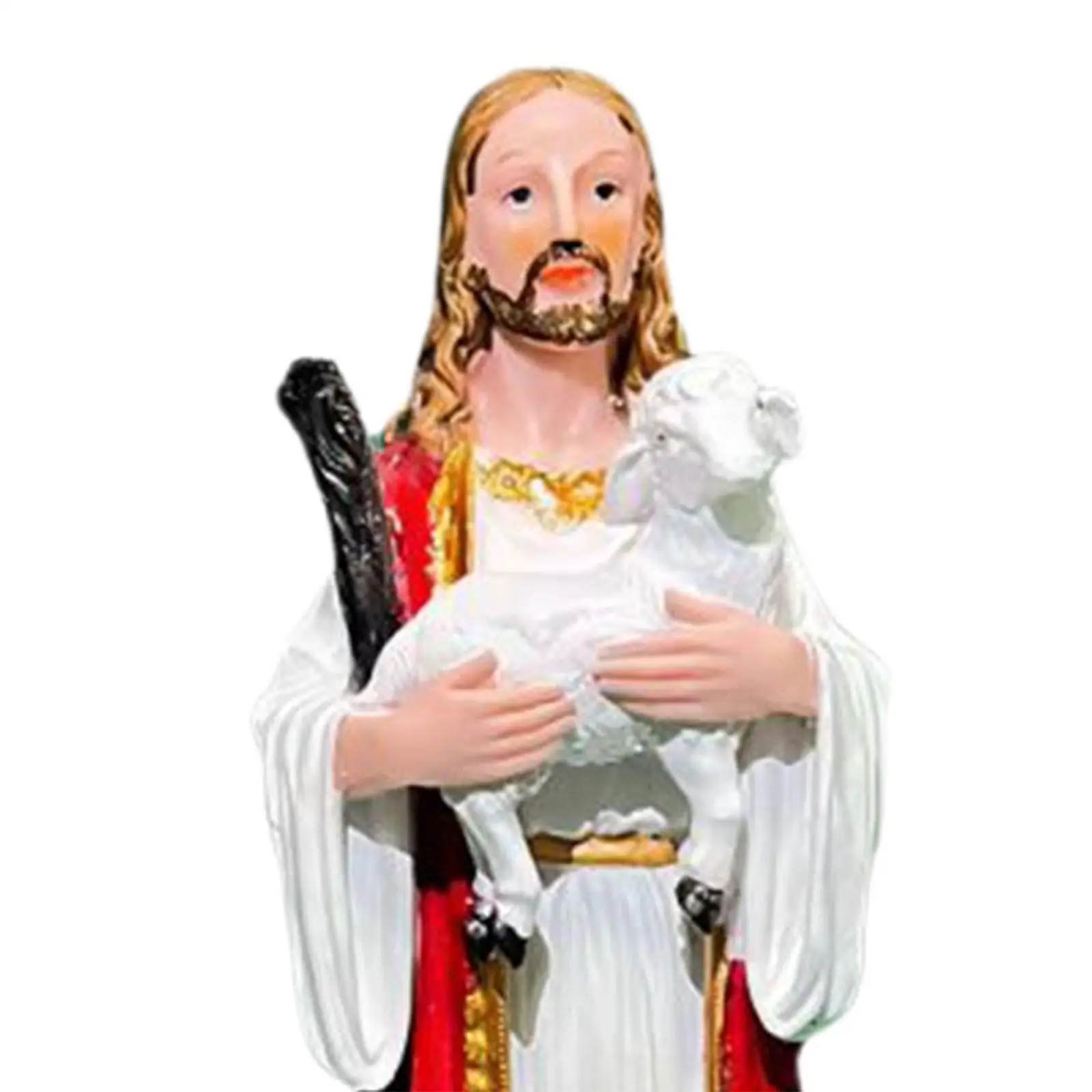 Статуя Иисуса Good Goatherd рождественское украшение для стола рождественская