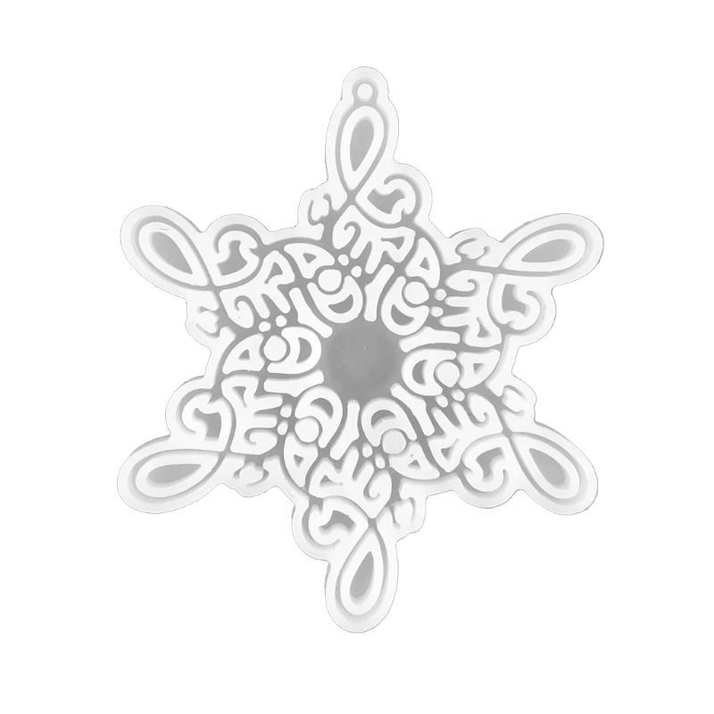 

Snowflake Keychains DIY Epoxy Craft Necklace Keychain Jewelry Mold Gift Craft