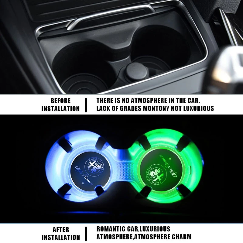 Автомобильный светодиодный светильник автомобильный подстаканник для Toyota Corolla