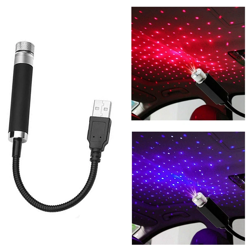 

Star Projector Night Light, Adjustable Romantic Galaxy Flexible Interior Car Lights, Portable Night Lamp For Car