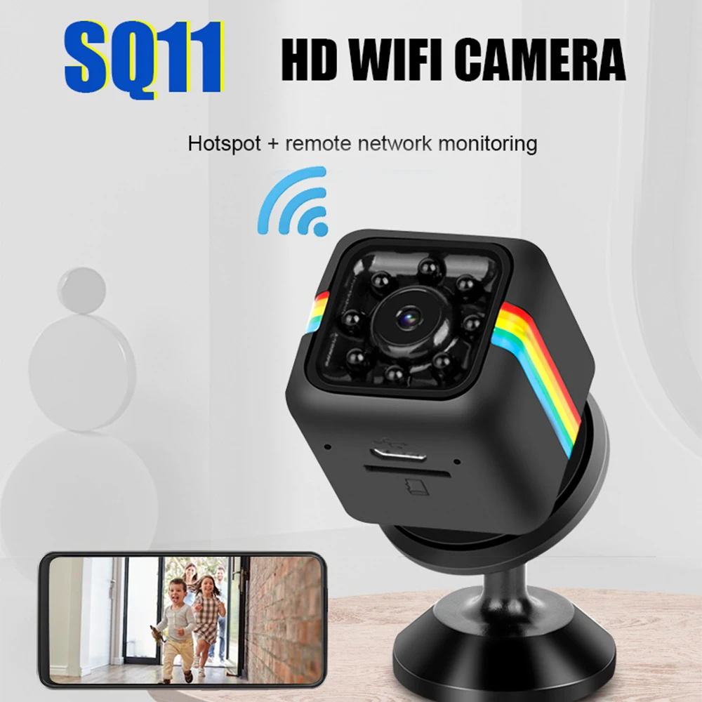 

SQ11 WIFI Mini Camera 30fps HD 1080P Night Vision Camcorder Wireless DVR Micro Camera Sport DV Video Ultra Small Cam wireless