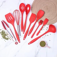 10pcsset cooking spatula set color box packaging cooking spatula kitchen tools silicone utensils set kitchen utensils wholesale