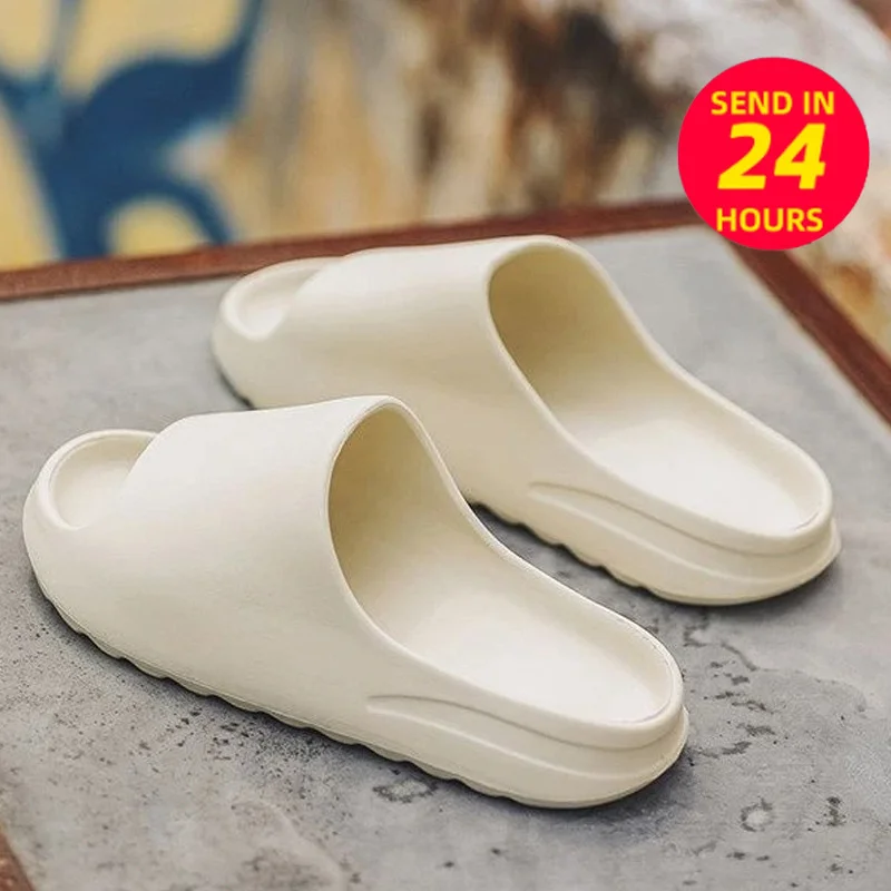 

Brand Indoor Home Men Slippers Soft Sandals Women Beach Casual Shoes Light Eva Slides Men Flip Flops Luxury Summer Men's Sandals