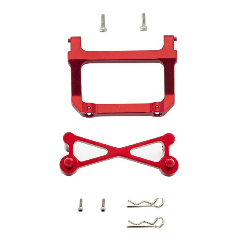 

Front Bumper Mount Bracket Beam With Front Body Shell Columns Post Holder For Axial SCX24 AXI00001 C10 1/24 RC Car