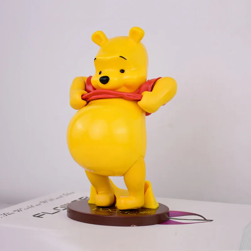 

20cm Disney classic anime Winnie the Pooh bear action figure PVC statue big belly bear collection model home decor kids gift toy