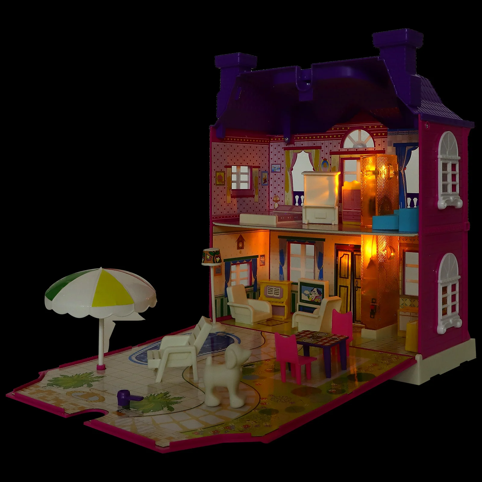 

Toy Room Small House Miniature 2-3 Year Old Girl Toys Simulated Villa Gift For Kids Girls Large Music Plastic DIY