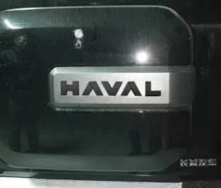 

Значок Haval H9 второго поколения с модифицированным матовым черным глянцевым черным логотипом