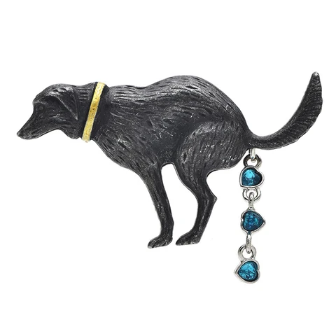 Эмалевые броши с собачками