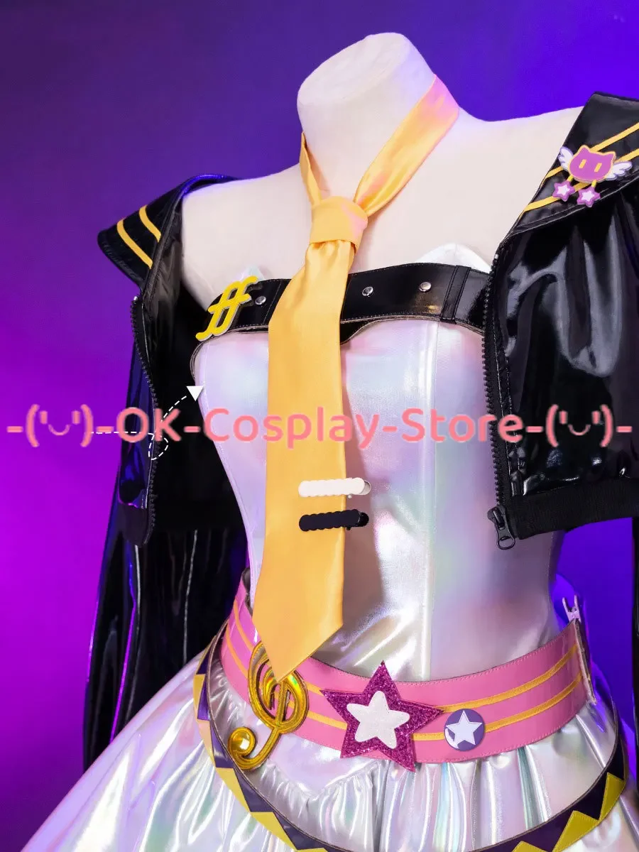 Muse Dash Rin Len костюмы для косплея милый женский костюм игровая одежда Хэллоуин