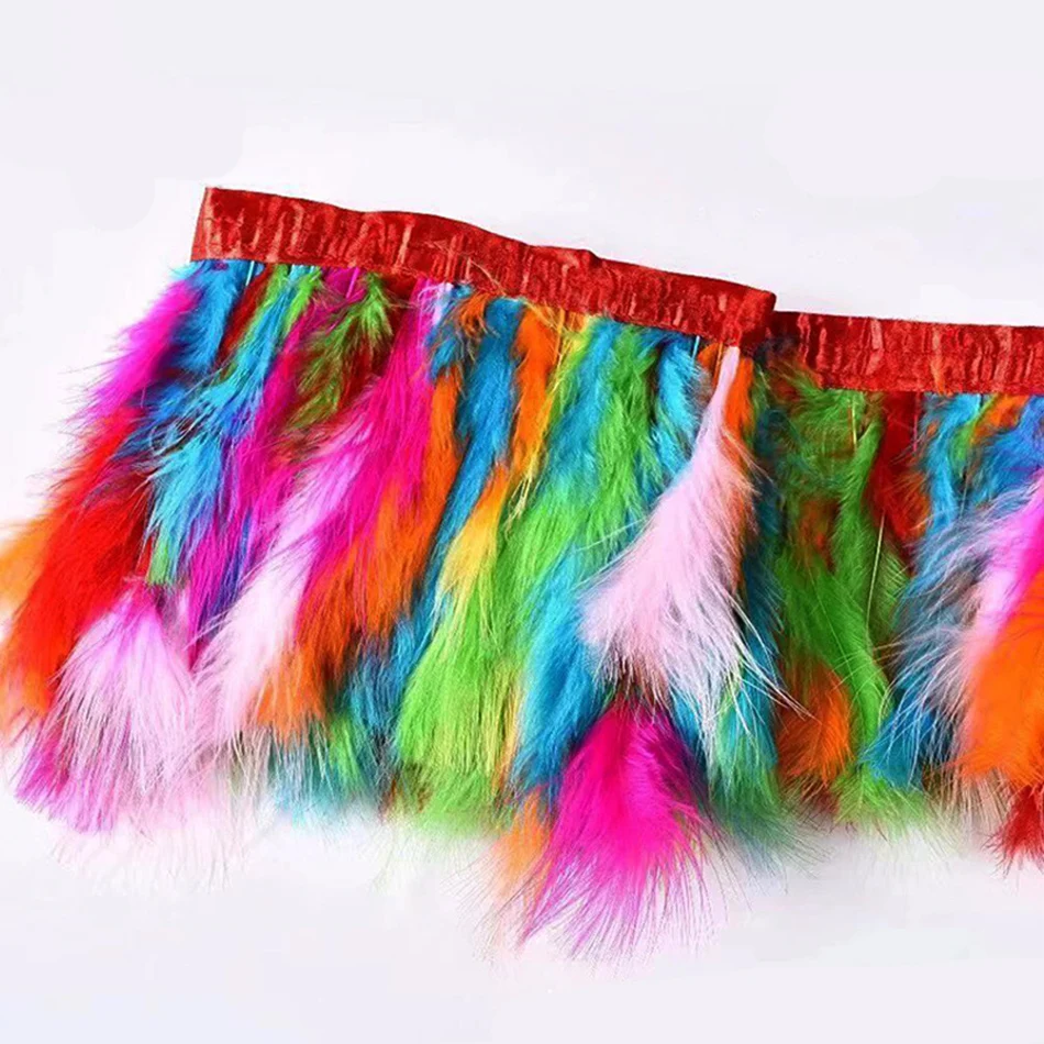 Кожаная пудра 2 м искусственная отделка шлейф лента рукоделие сделай сам Плюмаж