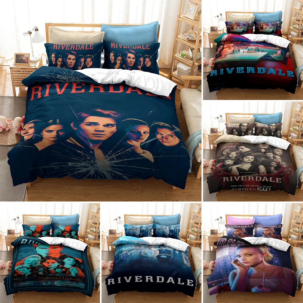

Horror Movie Riverdale Bedding Set 2/3pcs Quilt/Comforter Cover With Pillowcase Single Double Full Size For Teens Bedroom Gift