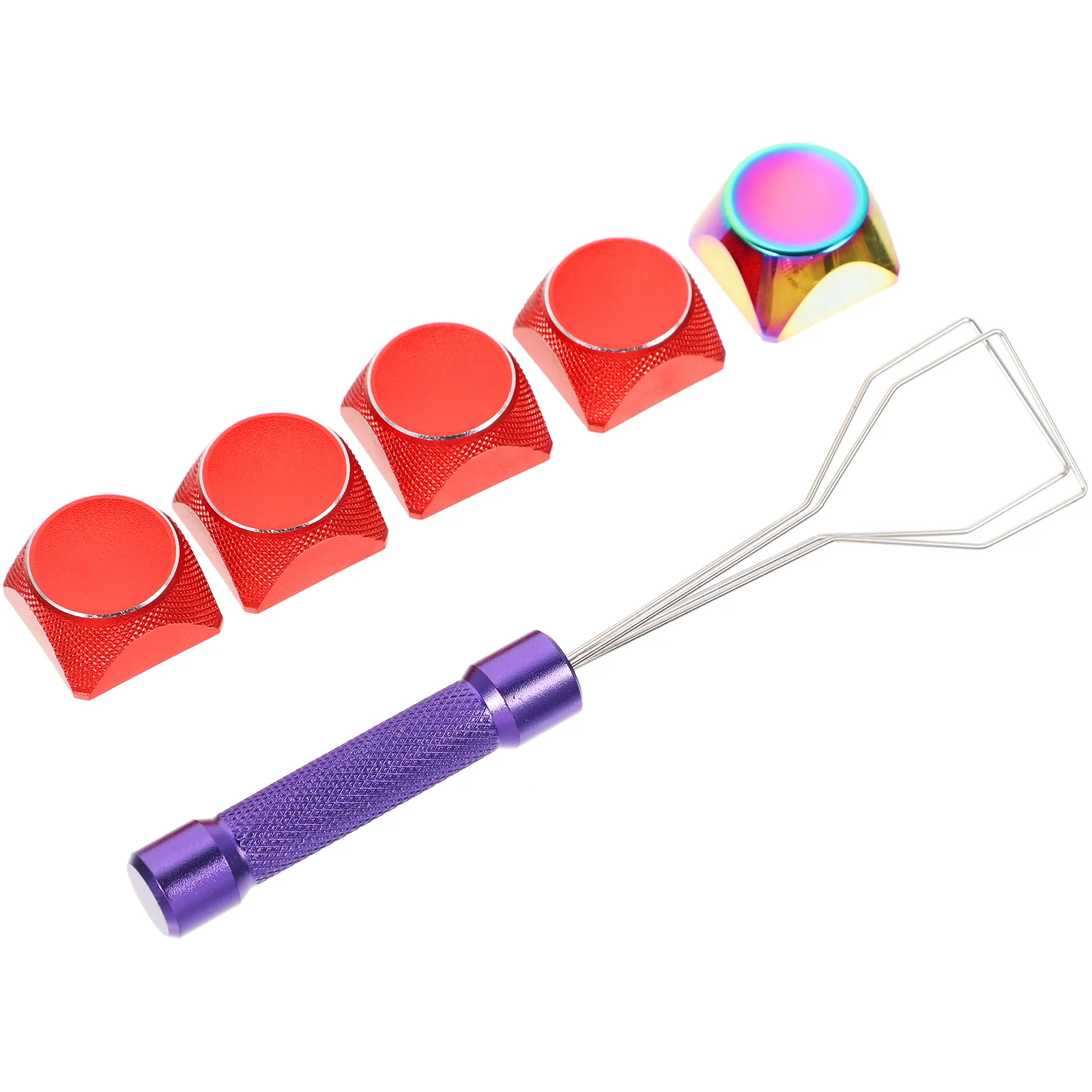 

1 Set of Keycaps Universal Keycap Colorful Metal Keycap Keycap Set for Mechanical Keyboard