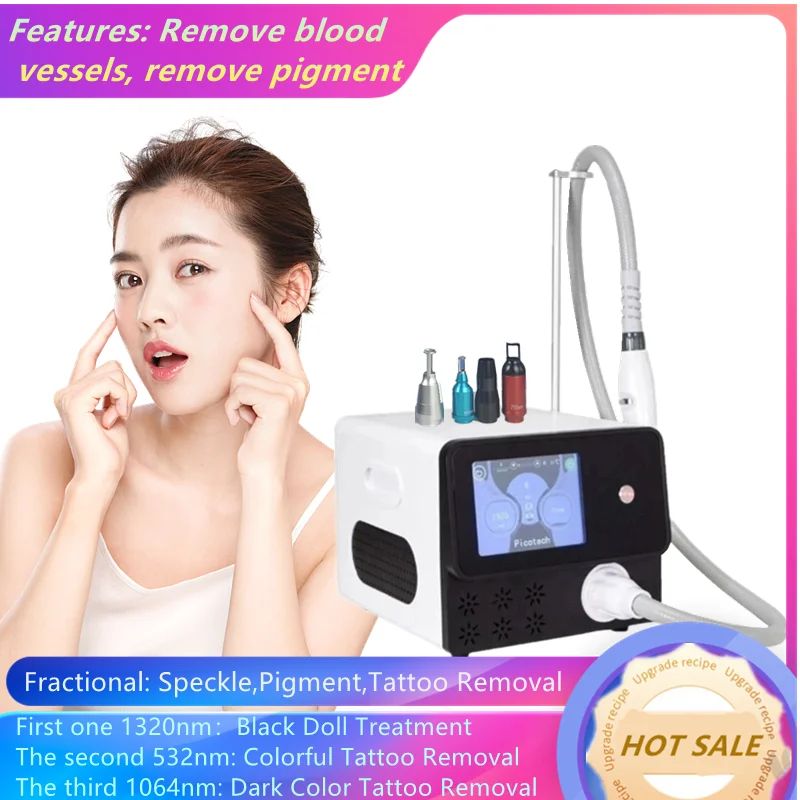 

2000W ND YAG laser picosecond beauty instrument to remove tattoo pigments speckle acne three wavelengths 755 1064 532nm