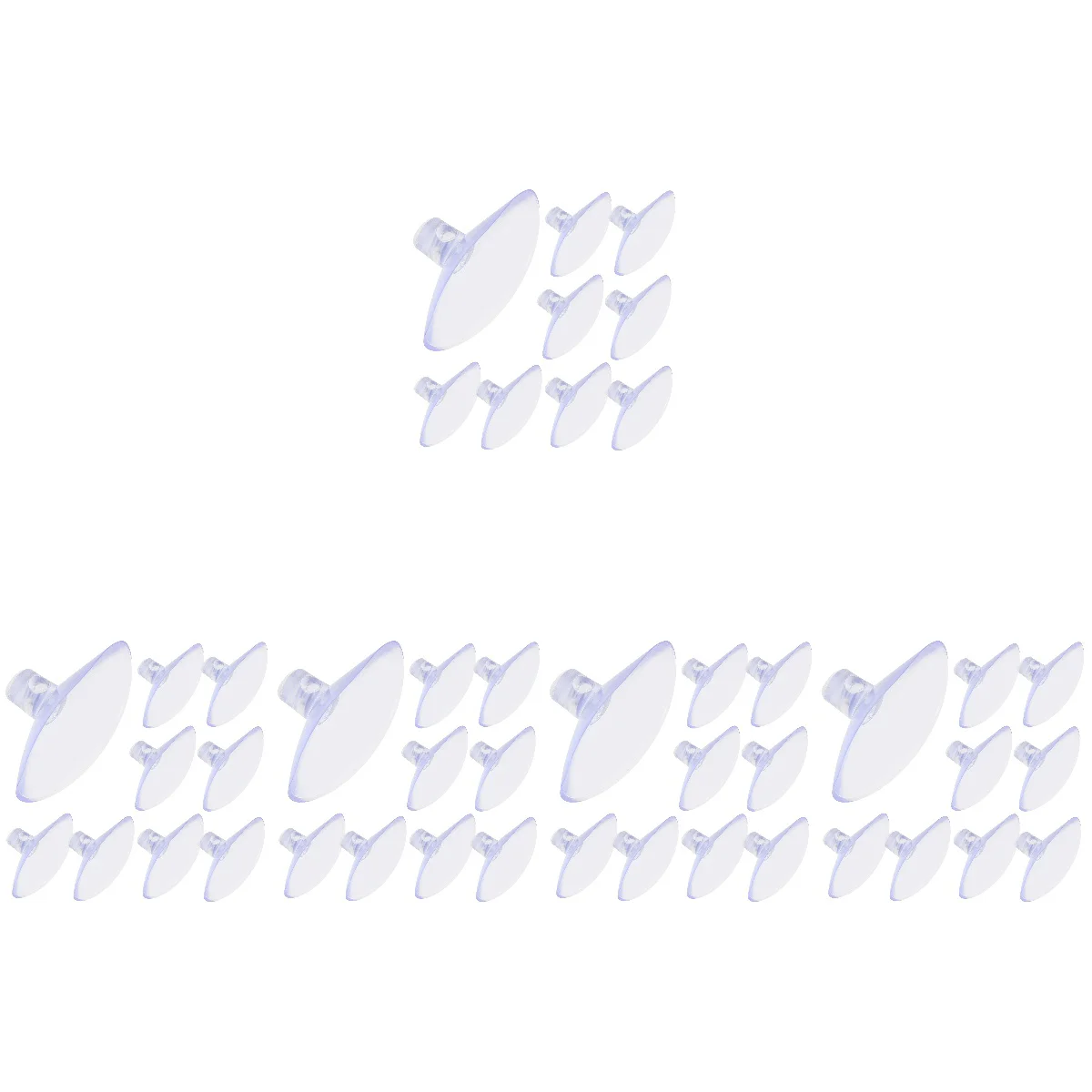 

400 Replacement Practical Anti-skid Sucker Pads Suction Cups Suction Cups For Glass Suction Pad Small Suction Cups