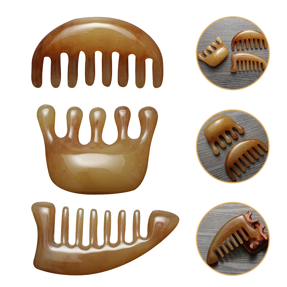 

Combscalp Hair Horn Massagerbrush Sha Guawide Women Tool Shampoo Wooden Guasha Scrapping Combs Detangling Headtools Set Portable